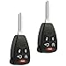 Car Key Fob Keyless Entry Remote fits Chrysler, Dodge, Jeep (OHT692427AA 5-btn, Set of 2)