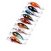 Aorace 9 Pcs/Lot Crankbait Fishing Lure 10# Hooks Fish Wobbler Tackle Crank Bait Isca Artificial Hard Bait Swimbait 4.5cm 4G