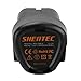 Shentec 3.0Ah 12V Battery Compatible with Porter CablePCL12BLX, Li-ion Battery Pack