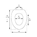 Deluxe Regency Blue Wood Elongated Toilet Seat