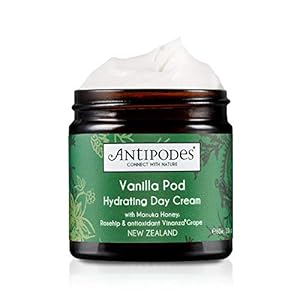 Vanilla-Pod-Hydrating-Day-Cream--Anti-Aging-Face-Moisturiser-For-Dry-Skin--with-Rosehip-Oil-Avocado-Oil-Antioxidant-Skincare-Ingredients--Dry-Skin-Normal-Skin--60ml Antipodes Vanilla Pod Hydrating Day Cream 60ml