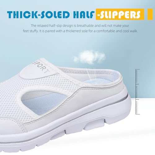 Acfoda Summer Clogs Men Women Slippers Breathable Sandals Non-Slip Comfortable Mesh Shoes for Beach Garden Outdoor Indoor