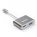 wesimi USB C to HDMI VGA Adapter ，USB 3.1 Type C (USB C) To VGA HDMI UHD Converter Adapter With Aluminium Case For Macbook/Chromebook Pixel, Plug And Play