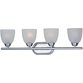 Maxim Axis-4 Light Transitional Bath Vanity in Transitional style-28.5 Inches Wide by 8.5 inches high-Polished Chrome Finish