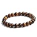 iSTONE Natural AA Grade Golden Tiger Eye Gemstone 8mm Round Beads Stretch Bracelet 204703403