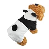 Mikey Store Pet Dog Cat Clothes Cute Panda Puppy Apparel Winter Warm Outwear Coat