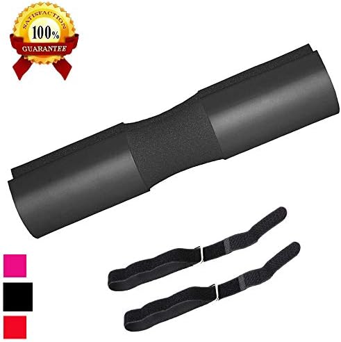 IADUMO Gym Bar Foam Pad - Barbell Squat Pad - Weightlifting Bar Neck Pad with Secure Straps for Standard Olympic Weight Bars - Bar Padding Cushion Shoulder Protector for Hip Thrusts, Squats, Lunges