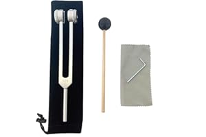 OTURGC 128 hz Tuning Fork Medical Weighted Biosonics Tuning Forks for Healing 128 hertz Diapason Medical Tuning Fork C128 F Sharp Tuning Fork 128HZ