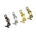 Julie Wang 100 Pieces Mixed Alloy Mermaid Back Charms Small Size for Bracelet Necklace Pendant Jewelry Making 4 Colors