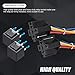 5 Pack - Automotive Relay Set 5-Pin 40A 12V SPDT With Interlocking Relay Socket/Wiring Harnesses