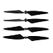 Contixo 4-pcs Main Blades Propellers Extra Spare Replacement Parts for Contixo F17 RC Quadcopter Drones Black