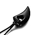 Jstyle Stainless Steel Necklace for Men Necklace Chain Spear Wolf Teeth Pendant Adjustable Chains