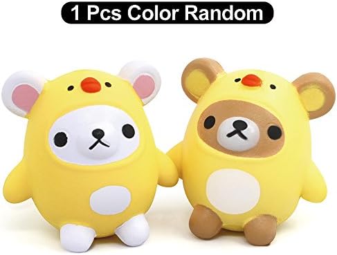 Kawaii Jumbo Animal Squishies, Slow Rising Toy Scented Soft Cute Bear Chick Toy Great Gift for Kids &amp;Adults to Release Stress or Decoration（1 pcs）