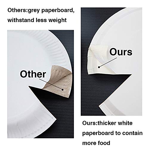 Dreamtop 24 pcs Disposable Paper Plates Ice Cream Party Plates Serves Cute Sundae Party Supplies for Appetizer, Lunch, Dinner, and Dessert, Kids Birthdays - Thumbnail 2