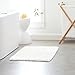 Pinzon 100% Cotton Looped Bath Rug with Non-Slip Backing - 21 x 34 inch, White