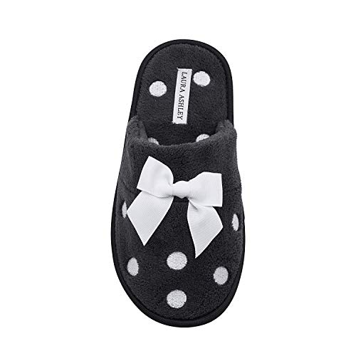 Laura Ashley Embroidered Scuff Slippers