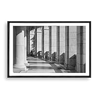 Framed Canvas Wall Art Rock and Corridor Canvas Prints Home Artwork Decoration for Living Room,Bedroom - 16x24 inches