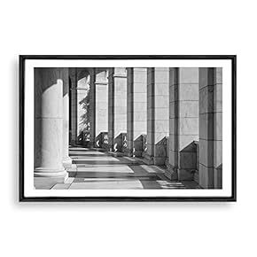 Framed Canvas Wall Art Rock and Corridor Canvas Prints Home Artwork Decoration for Living Room,Bedroom - 16x24 inches