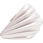 UMREN Seashell Chain Shoulder Bag for Women Acrylic Evening Clutch Bag Glitter Marble Purse Handbag for Wedding Party Prom