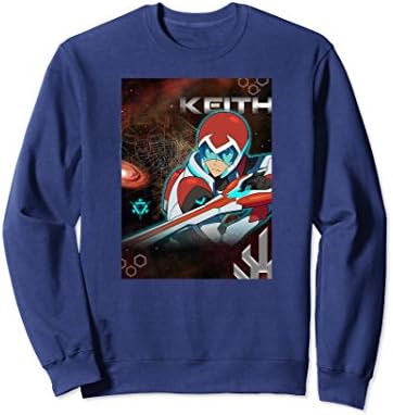Unisex Voltron Legendary Defender Keith Red Lion Action Sweatshirt 2XL Navy
