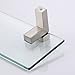 KES Tempered Glass Shelf, Bathroom Shelf with 19.6 Inch Rectangular Glass (8mm Thick) Wall Mount, Brushed Nickel, BGS3201-2