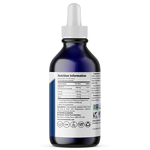 Trace Minerals | Mega-Mag 400 mg Liquid Magnesium Chloride | Supports ...