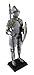 Veronese Design Medieval Armor Knight with Poleaxe and Shield Statue