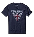 Lucky Brand - Men's - Navy Triumph British Flag Badge T-Shirt (X-Large)