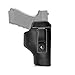 LIRISY Leather IWB Holster | Inside The Waistband Concealed Carry Gun Holster for Glock 17 19 22 23 32 33 / S&W M&P Shield/Springfield XD XDS and Similar Handgun Pistols