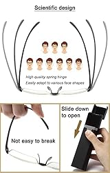 Reading Glasses Half-Rim Computer Readers for Men