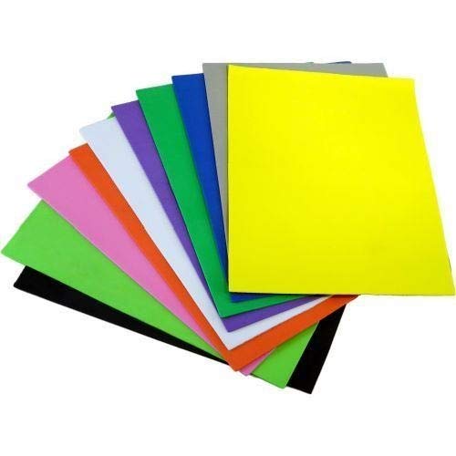 Craftplay EVA Foam sheets | A4 | Pack of 10 | Assorted colours
