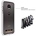 Moto Z2 Play Case Bumper White/Clear Compatible with Moto Mods (Ademite)