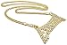 GWOOD Esskeetit Pendant with 24 Inch Long Cuban Necklace (Gold Color)