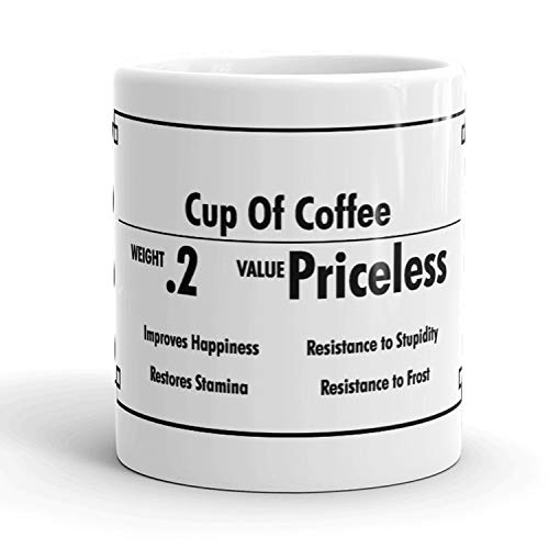 Tasse Kaffee Inventar Value Priceless Funny Keramik Kaffee Trinkbecher - 325 ml