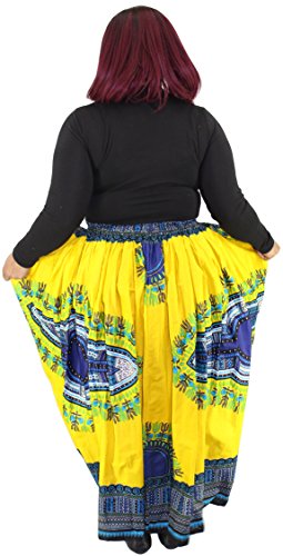 African Planet Women's Dashiki elastic waist balloon skirt - Image 5