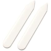 Enenes Genuine Bone Folder 2 Pack, Paper Creasing Tool for Bookbinding | Real bone tools for scoring, folding and creasing pa