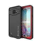 Galaxy Note 5 Waterproof Case, Punkcase StudStar Red Samsung Galaxy Note 5 Thin Fit 6.6ft Underwater IP68 Shockproof Dirtproof Snowproof Case
