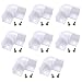 Muzata 8Pack White Corner Connector Kit for LED Channel L Shape 90 Degree Connectors fit Muzata V1SW V Shape Strip Light Aluminum Channel LC08