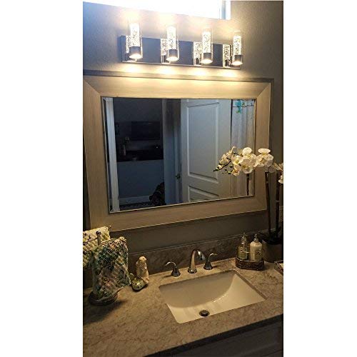 JINZO LED Bathroom Vanity Lighting Fixture Bathroom Lights4 Lights with Champagne Bubble