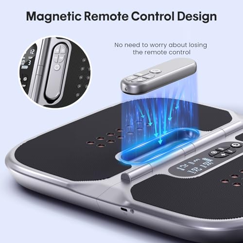 Medic Blood Circulation Stimulator Legs and Feet with Red Light Therapy (660 + 850 NM), EMS Foot Massager with Double Physiotherapy, with Magnetic Remote Control and Included Carry Bag
