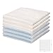 Soft Organic Washcloth Towels for Baby COMBABY 100% Natural Bamboo Bath Washcloths,Perfect for Sensitive Baby Skin, 6 Pack 10