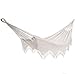 Vivere Double Deluxe Cotton Brazilian Style Hammock with Fringe - 450 lb Weight Capacity