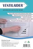 Ventilaider Complete Air Vent Filter Set 20" x 84" Electrostatic Media With 126" of Installation Tape 35+ Filters per Roll for HVAC, AC & Heating Intake Registers & Grilles to Reduce Dust and Allergy
