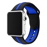 Compatible with Apple Watch Band 42mm 44mm, Light Soft Silicone Gel Chic Simple Style Sporty Watch Strap Replacement Wristband Bracelet for Apple Watch Series 4 (44mm) Series 3 Series 2 Series 1 (42mm