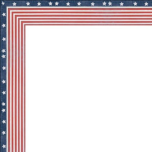 24x32 American Flag Wood Frame - Great for Posters, Photos, Art Prints, Mirror, Chalk Boards, Cork Boards and Marker Boards