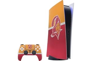 Skinit Decal Gaming Skin Compatible with PS5 Bundle - Officially Licensed NFL Tampa Bay Buccaneers Vintage Design