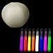 Fun Central AK054 Glow in the Dark Beach Ball- Assorted 8pcs