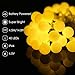 ALOVECO LED String Lights, 18ft 50 LED Waterproof Ball Lights with Remote, 8 Lighting Modes, Battery Powered Starry Fairy String Lights for Bedroom, Garden, Christmas Tree, Wedding, Party(Warm Color)