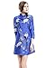 Tuliplazza Women's Crane Embroidery A-Line Tunic Cocktail Party Prom Short Dress