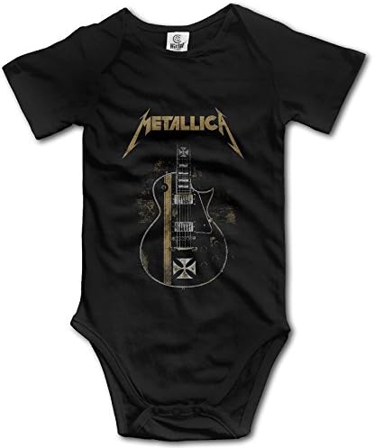 Metallica Hetfield Iron Cross Guitar Unisex Baby Onesies
